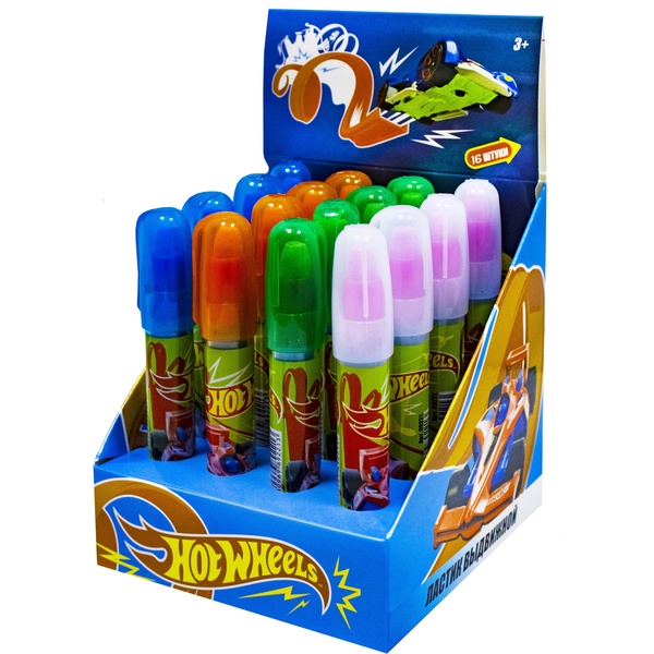 Ластик-карандаш CENTRUM Wheels, TRT, пласт. корпус, выдвижной мех-зм, 4 дизайна (сегментный)