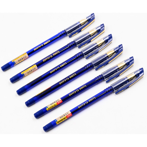 Ручка шариковая, синяя, 0.7 мм "игла", рифл. упор, тон. корпус, метал. н-к, ELLOTT G-Gold