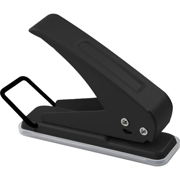 Дырокол на 10 л., 1 отв., металлический корпус, deVENTE_черный