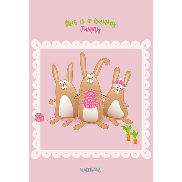 Блокнот на скобе А5, 32 л., линия, 80 г/м², обл. пластик + картон, PLANO Веселая семейка   Акция!