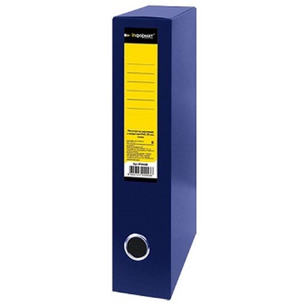 Папка-короб архивная А4, PP 800 мкм, на липучке, 36 мм (350 л.), синяя, inФОРМАТ