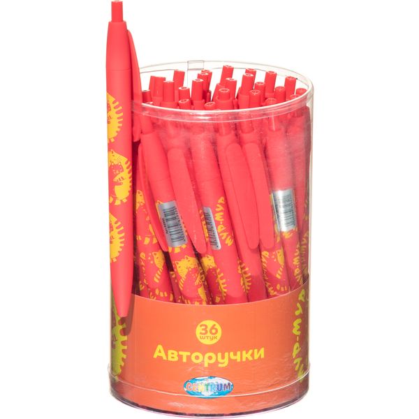 Ручка шариковая автомат., синяя, 0.7 мм, круг. корпус, софт-тач, CENTRUM Мур-мур