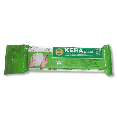 Масса для моделирования (самозатвердевающая) KOH-I-NOOR KERAplast, белая, 300 г, флоупак Масса для моделирования (самозатвердевающая) KOH-I-NOOR KERAplast, белая, 300 г, флоупак