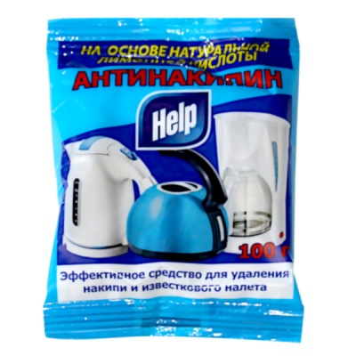 Средство для удаления накипи Help Антинакипин, порошок, 100 г, саше Средство для удаления накипи Help Антинакипин, порошок, 100 г, саше