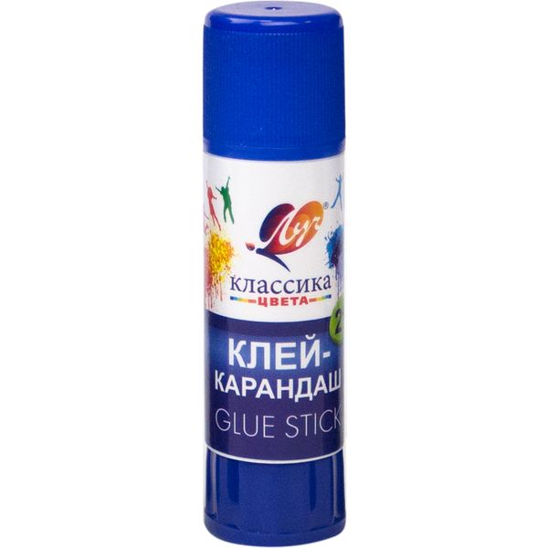 Клей-карандаш 21 г, PVP основа, ЛУЧ Классика цвета