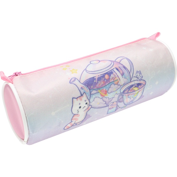Пенал-тубус 1 отд., на молнии, 210*75*75 мм, текстиль, Prof-Press Kawaii  Акция!