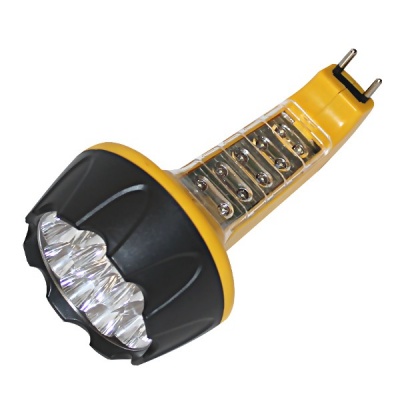 Фонарь аккумуляторный Smartbuy 2 в 1, 2 режима, 15+10 LED, 6 ч. работы, встр. вилка, желтый Фонарь аккумуляторный Smartbuy 2 в 1, 2 режима, 15+10 LED, 6 ч. работы, встр. вилка, желтый