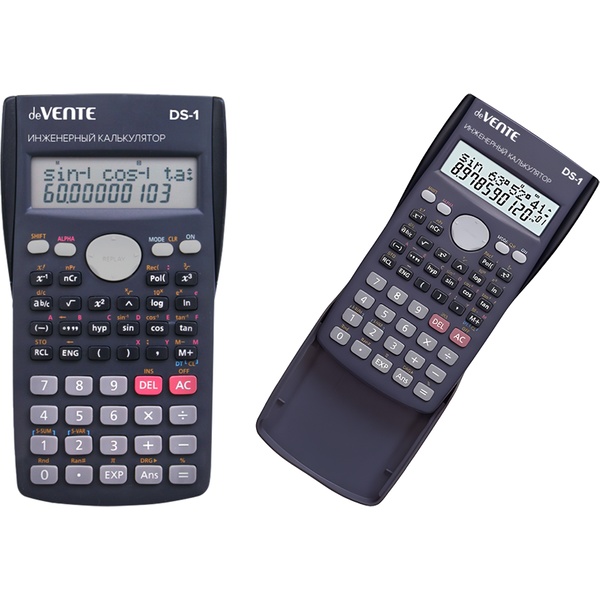 Калькулятор инженерный для ЕГЭ/ОГЭ deVENTE DS-1, 10+2-разряд., 240 функц. (непрограммируемый)