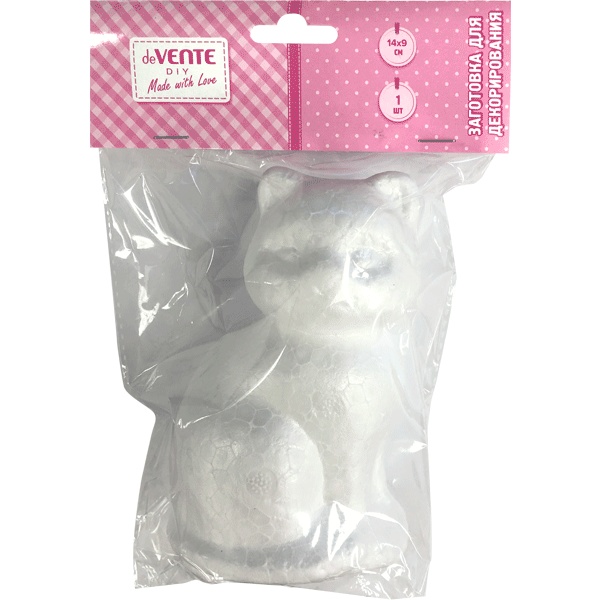 Заготовка для декорирования deVENTE "Кот", пенополистирол, 140*90 мм (1 шт.)