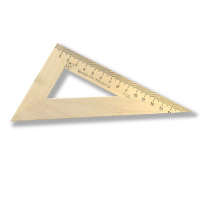 Угольник 30°/16 см, деревянный, натур. цвет, МОЖГА