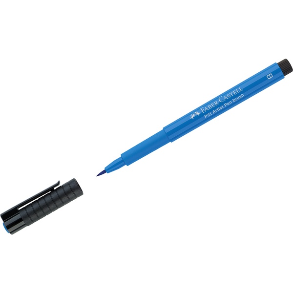 Линер-кисть, фтало-синий, Faber-Castell Pitt Artist Pen Brush India ink (№110) Линер-кисть, фтало-синий, Faber-Castell Pitt Artist Pen Brush India ink (№110)