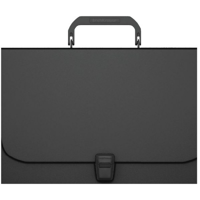 Папка-портфель А4, 1 отд., PP 600 мкм, замок-защелка, ErichKrause Matt Classic_черный