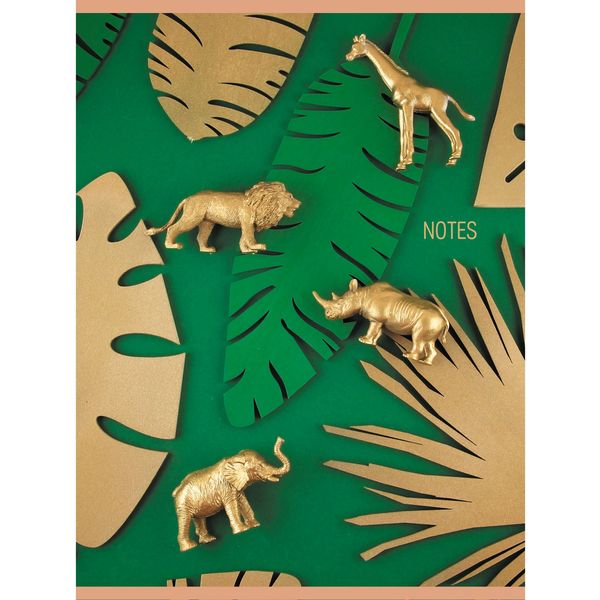 Тетрадь А4, на скобе, 60 л., клетка, 60 г/м², мат. лам., выб. лак, Listoff Gold glitter №3