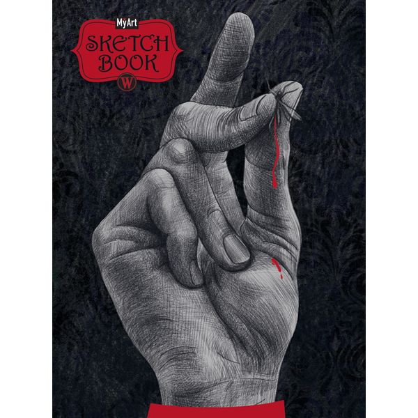 Скетчбук А5, тв. переплет, 64 л., бел. блок 120 г/м², MyArt Мрачная среда_Щелк-щелк   Акция