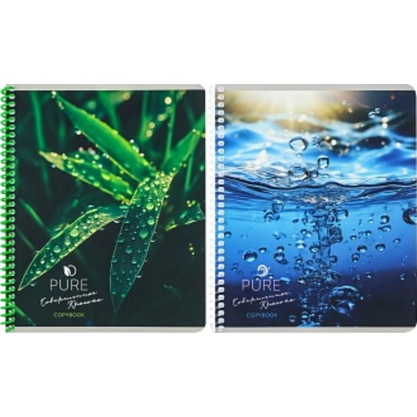 Тетрадь А5, клетка, 48 л., на гребне, 60 г/м², soft touch, Collezione Совершенная красота_2 дизайна