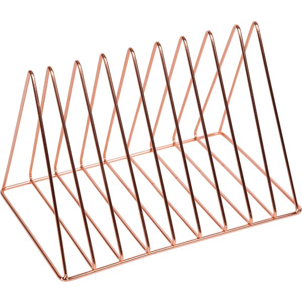 Подставка для бумаг и журналов, 9 секций, металлическая, пирамидальная, deVENTE Gold Rose Акция!