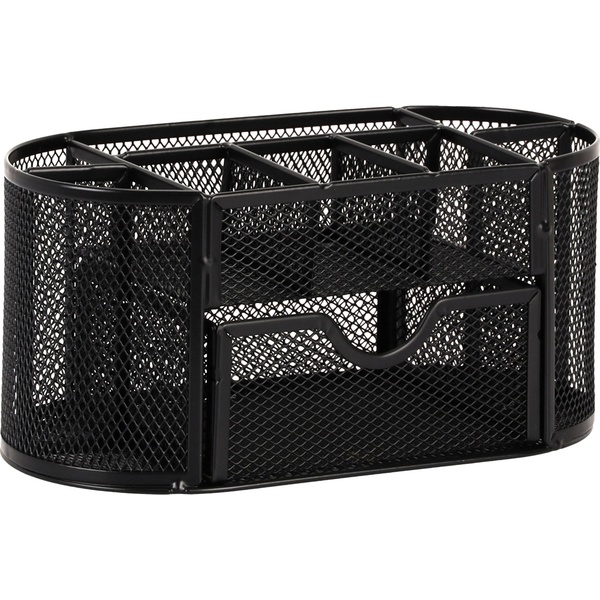 Органайзер для канцелярии KLERK, металлический, 9 отд., черный