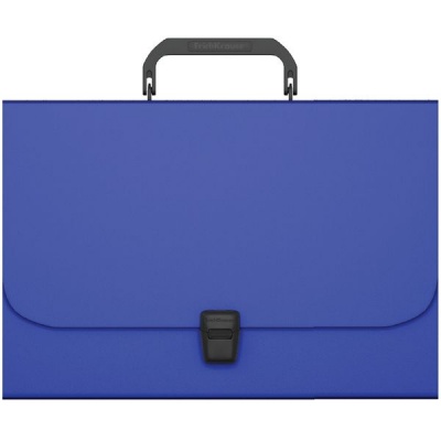 Папка-портфель А4, 1 отд., PP 600 мкм, замок-защелка, ErichKrause Matt Classic_синий