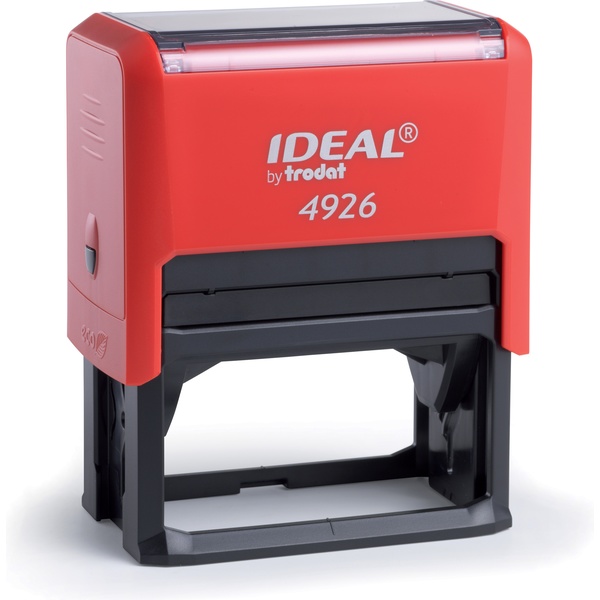 Оснастка для штампа автомат., оттиск 75*38 мм, пласт. корпус_красный, IDEAL P2 Оснастка для штампа автомат., оттиск 75*38 мм, пласт. корпус_красный, IDEAL P2
