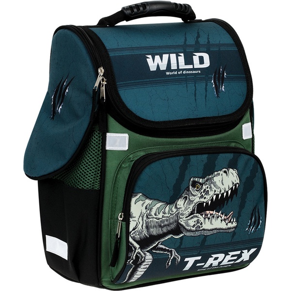 Рюкзак ученический ArtSpace Junior_T-Rex, 37*28*21 см, 20 л, 890 г, 1 отд., эрг. спинка  Акция!