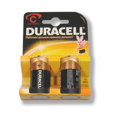 Батарейка LR14/C, 1.5 V, DURACELL Alkaline