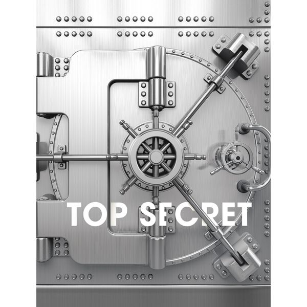 Блокнот на склейке А6, 40 л., клетка, Listoff Top Secret, обложка мел. картон, блок 70 г/м2