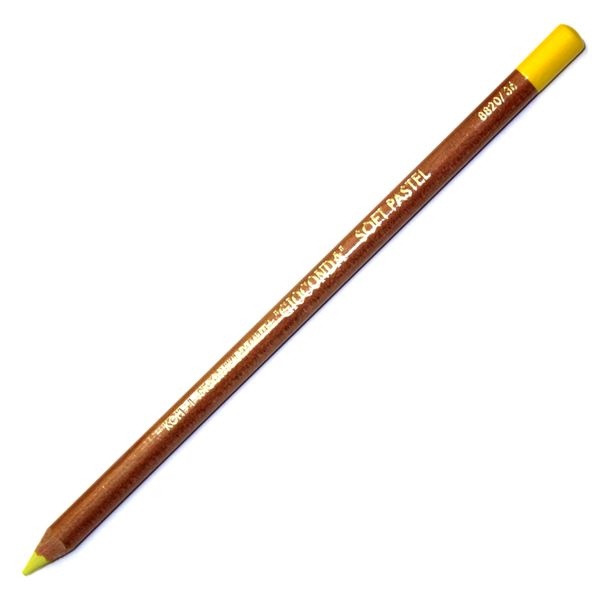 Пастель сухая в карандаше KOH-I-NOOR Gioconda Soft Pastel, лимонный желтый, 4.2 мм Акция!