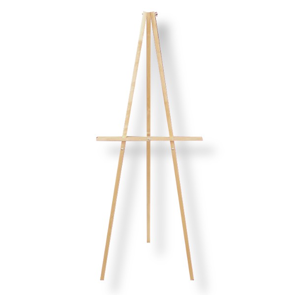 Мольберт напольный (палочный) ОБЛЕЧЕННЫЙ, тип "тренога", деревянный Акция!