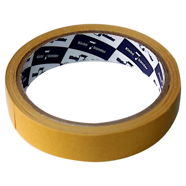 Лента клейкая 2-сторонняя, 19 мм * 10 м, 160 мкм, РР основа, картон. втулка, Klebebande