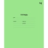 Тетрадь А5, клетка, 12 л., на скобе, 60 г/м², офсет. облож., BG_зеленая