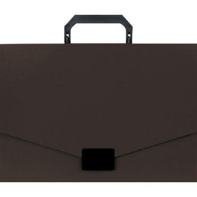 Папка-портфель А4, 1 отд., PP 750 мкм, замок-защелка, Attomex_черный