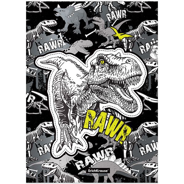 Папка-уголок А4, PP 160 мкм, непрозр., "глянец", ErichKrause Dinosaur Park АКЦИЯ!!!