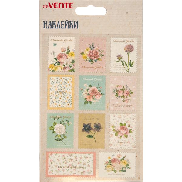 Наклейки для творчества deVENTE With Best Wishes, хлопковая основа, 100*150 мм Наклейки для творчества deVENTE With Best Wishes, хлопковая основа, 100*150 мм