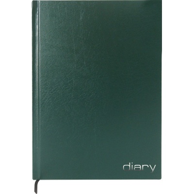 Ежедневник недатированный, А6, 160 л., 60 г/м², тв. перепл., бумвинил, тисн. ф., Attomex_зеленый