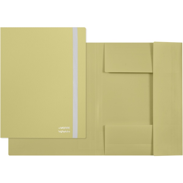 Папка на резинке, А4, PP 650 мкм, "текстиль", вн. карман, deVENTE sigNATURE_оливковая