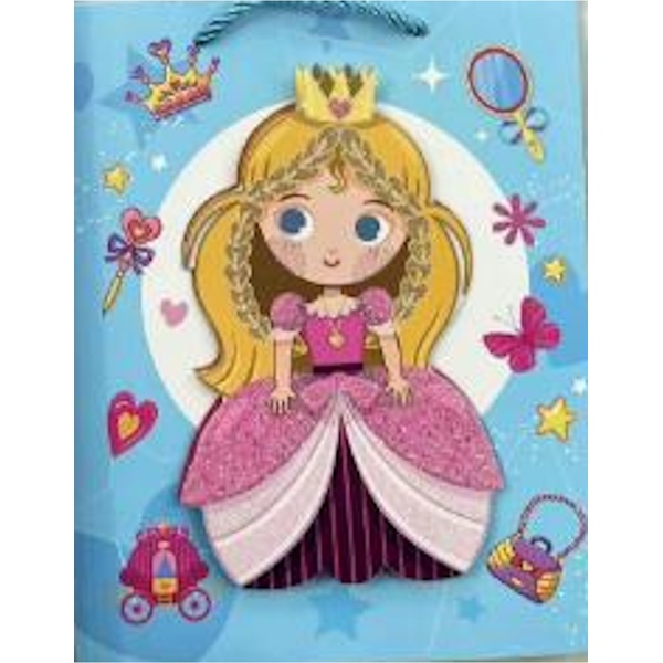Пакет подарочный, 18*23*10 см, мел. бумага 210 г/м², 3D, Dream cards Красивая принцесса Пакет подарочный, 18*23*10 см, мел. бумага 210 г/м², 3D, Dream cards Красивая принцесса