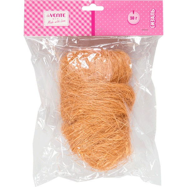 Волокно сизалевое натуральное deVENTE,  50 г, в п/пАкция!