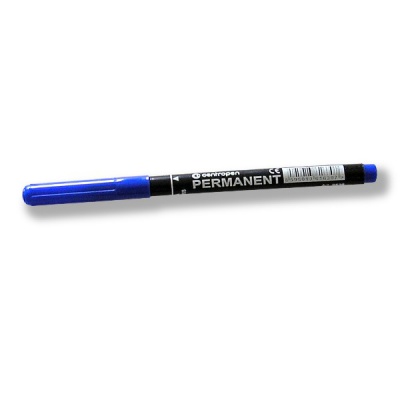 Маркер промышленный CENTROPEN Permanent, синий, спирт. осн., пулевидный н-к, 1.0 мм, эргогрип