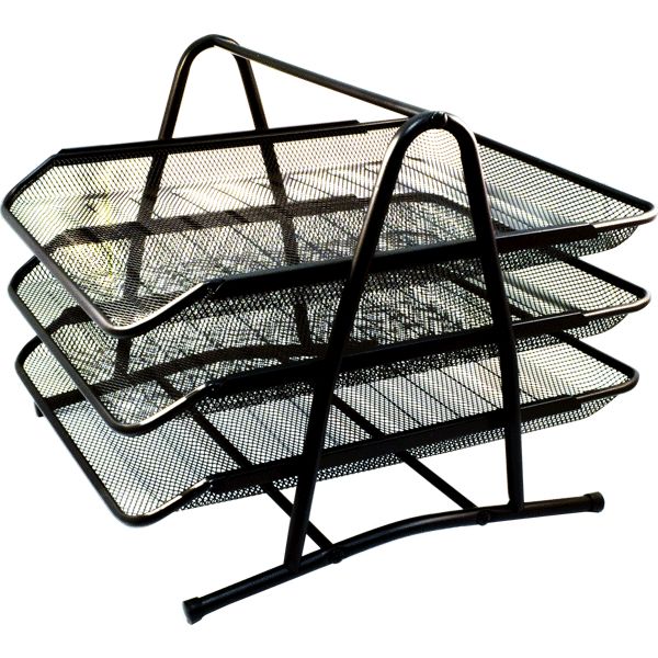 Лоток горизонтальный, 3 уровня, металлический, сборный, deVENTE_черный Лоток горизонтальный, 3 уровня, металлический, сборный, deVENTE_черный