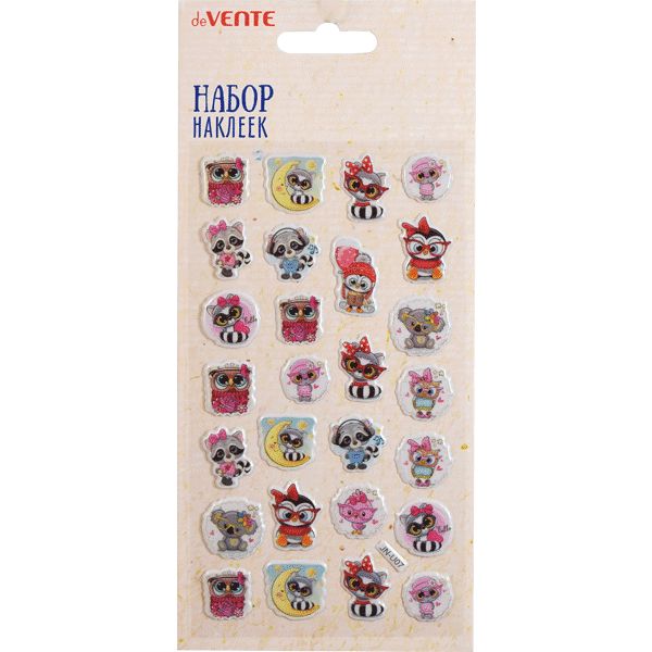 Наклейки для творчества deVENTE Глазастики, PVC, карточка 90*160 мм