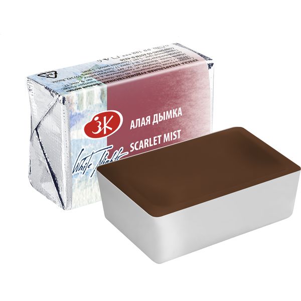 Краска акварельная БЕЛЫЕ НОЧИ, алая дымка (G), кювета 2.5 мл Акция!