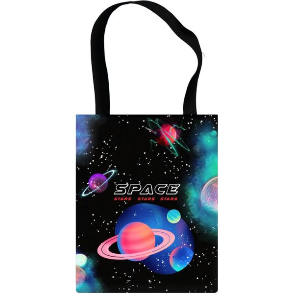 Сумка-шопер ПЧЕЛКА Космос, 39*31 см, 1 отд., полиэстер