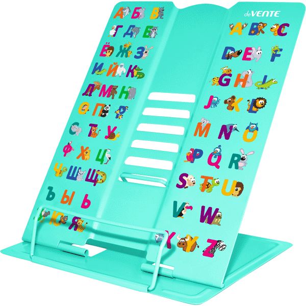 Подставка для книг металлическая deVENTE Alphabet, 270*210 мм, противоскольз. ножки Подставка для книг металлическая deVENTE Alphabet, 270*210 мм, противоскольз. ножки