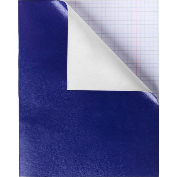 Тетрадь А5, 48 л., клетка, 60 г/м² (типографская), на скобе, облож. бумвинил, NN_синяя