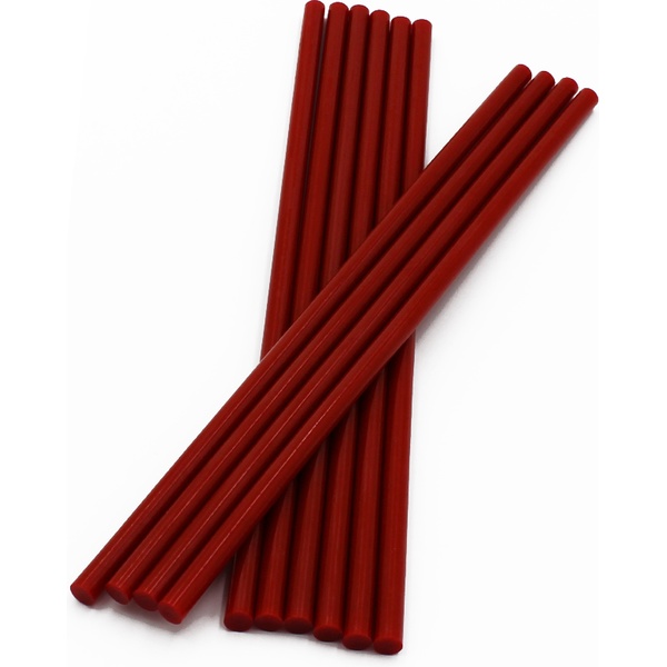 Стержень клеевой к термопистолету, Ø7 мм, длина 250 мм, красный, VIKEY Стержень клеевой к термопистолету, Ø7 мм, длина 250 мм, красный, VIKEY