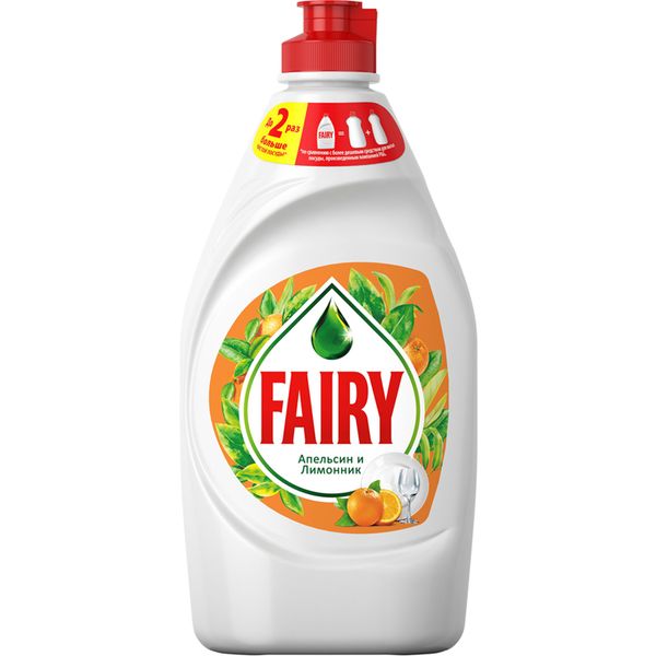 Средство для мытья посуды FAIRY Апельсин и лимонник, гель, флип-топ, 450 мл
