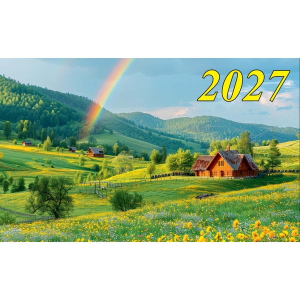Календарь настенный листовой 2027 г. Лето, А2