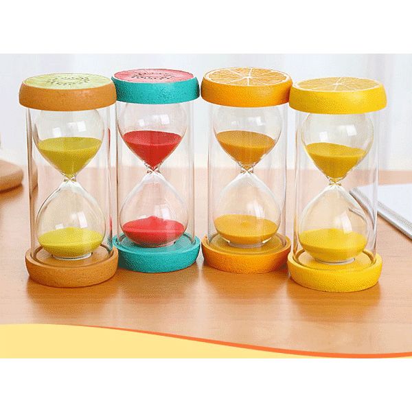 Часы песочные на 5 минут deVENTE Fruits, 12.8*5.6 см, пластик/стекло, 4 дизайна Акция!