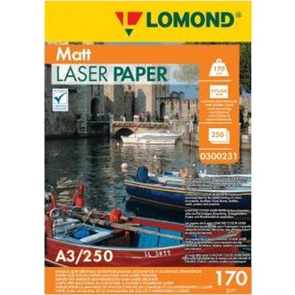 Бумага для лазерной печати, А3, 250 л., 170 г/м², матовая, 2-ст., LOMOND Ultra DS Matt CLC АКЦИЯ!!!