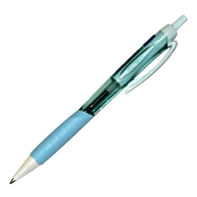 Ручка шариковая автомат., синяя, 0.7 мм (подпруж. узел), эрг. грип, тон. корп., UNI Jetstream SXN-101/Бирюза